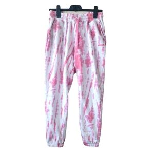 Bench Feldom french‎ terry joggers,Pink tie dye,M